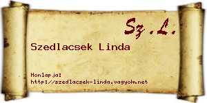 Szedlacsek Linda névjegykártya